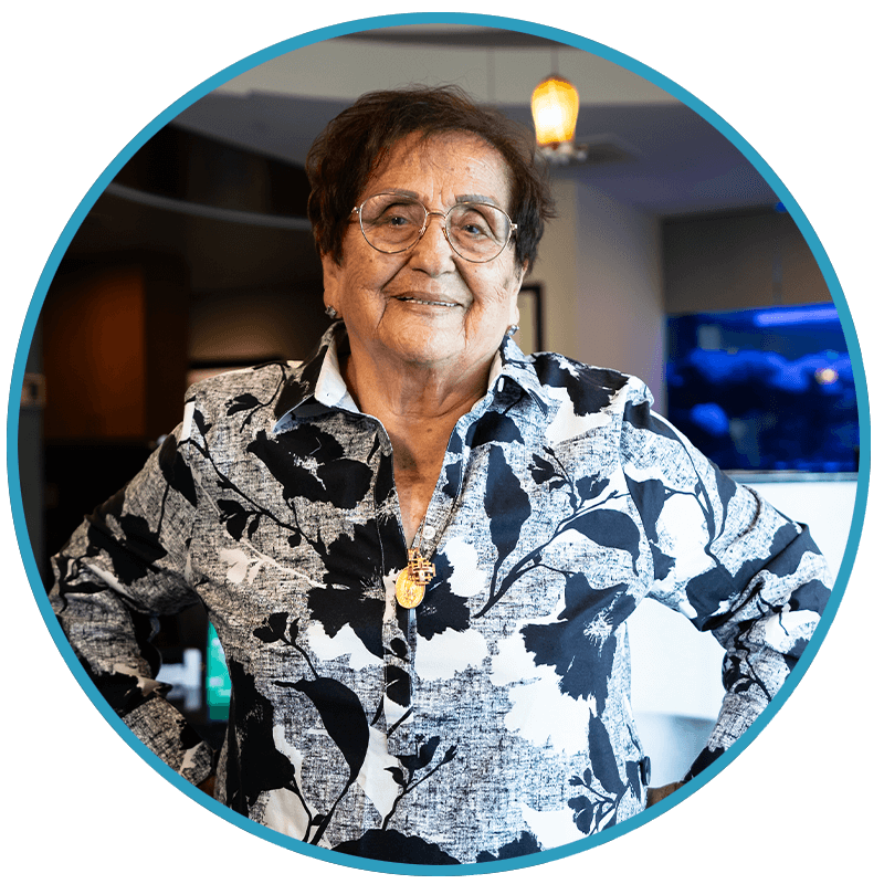 lina happy again after her dental implants